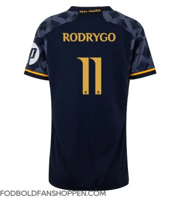 Real Madrid Rodrygo Goes #11 Udebanetrøje Dame 2023-24 Kortærmet